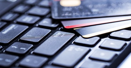 Closeup View Laptop Keyboard And Credit Cards. jpg 1024 px 4163