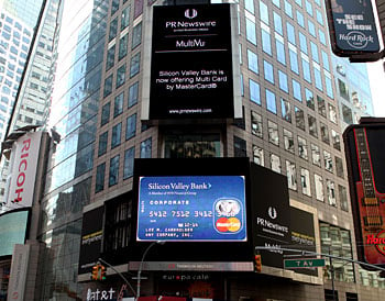 Photo - Multi Card Ad in Time Square