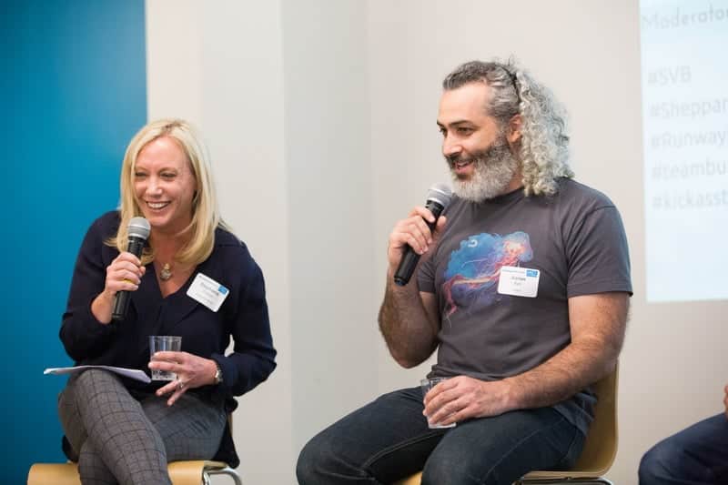 Stephanie Zeppa form Sheppard Mullin and Aaron Bell from Ad Roll.