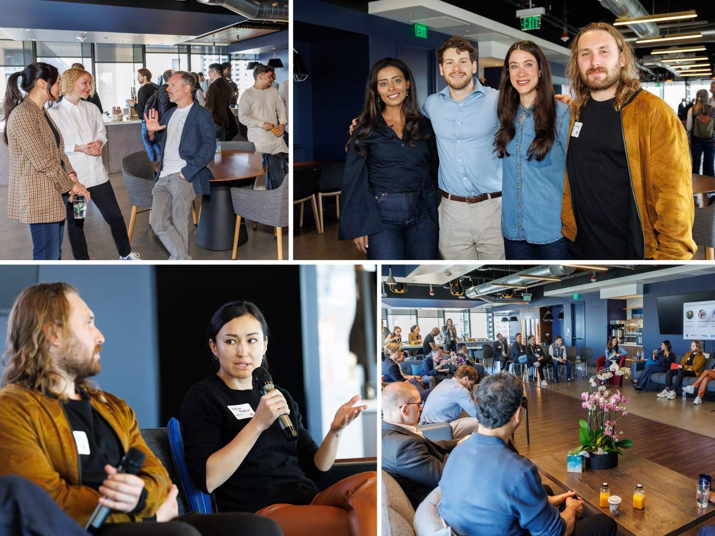 Scenes from the SVB hosted Cyber AI event for cybersecurity experts and startups.