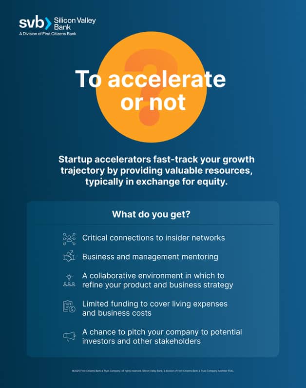 Startup accelerators fast track your growth trajectory by providing valuable resources, typically in exchange for equity.