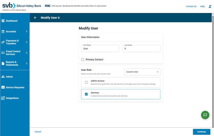 SVB Go - Admin - Seq App Modify User(2)
