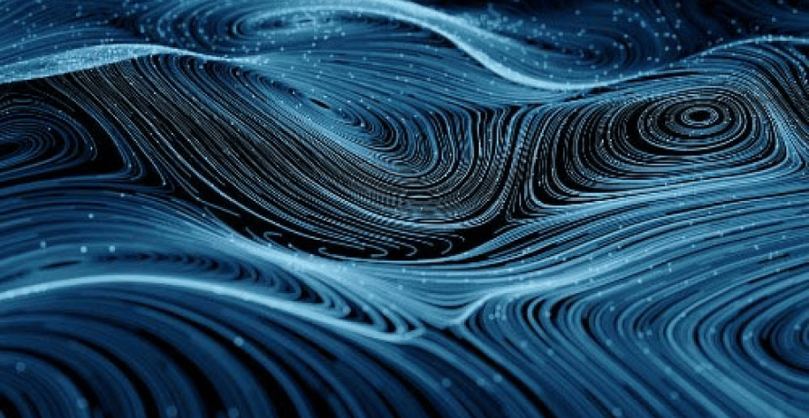 Stylized topographical map