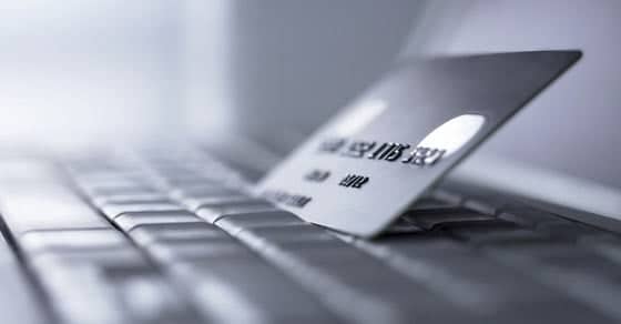 Credit Card On Keyboard 560 x 292