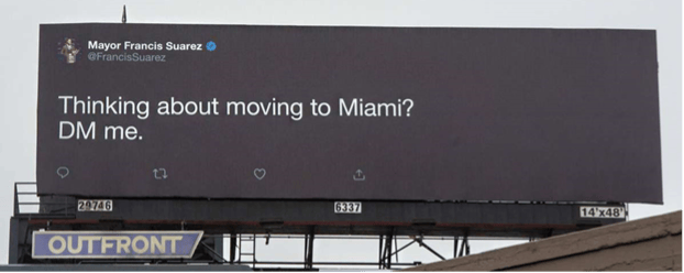 Thinking about moving to Miami billboard.
