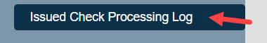 Issued check processing log selection