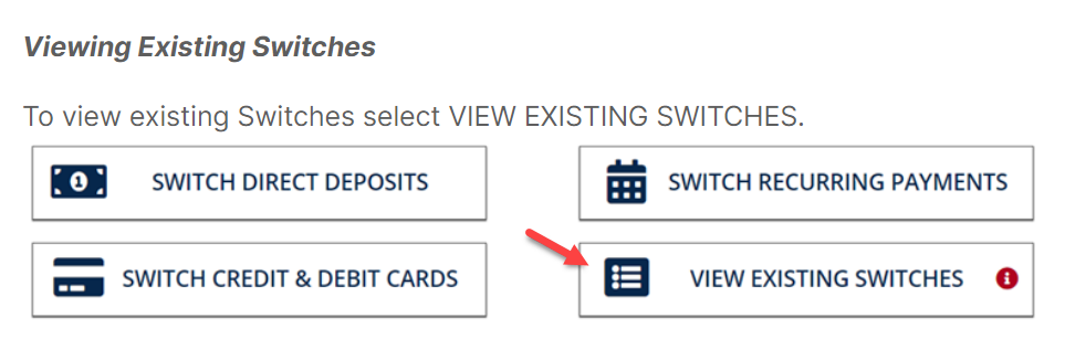 view existing switches