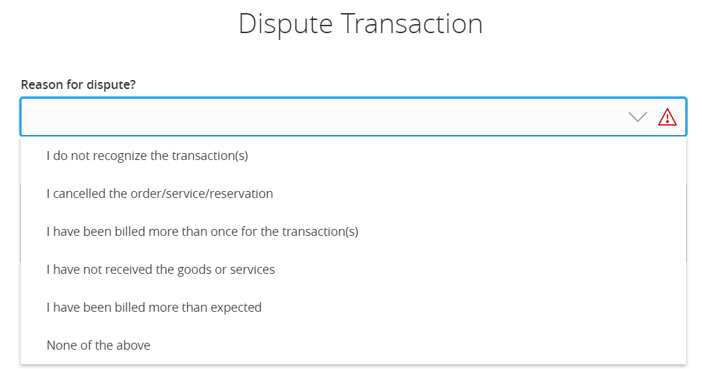 First question: Reason for dispute