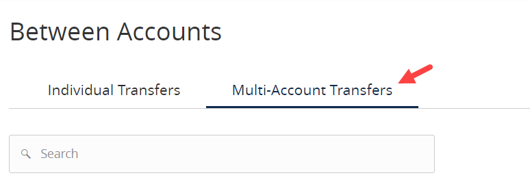 Select Multi Transfer tab
