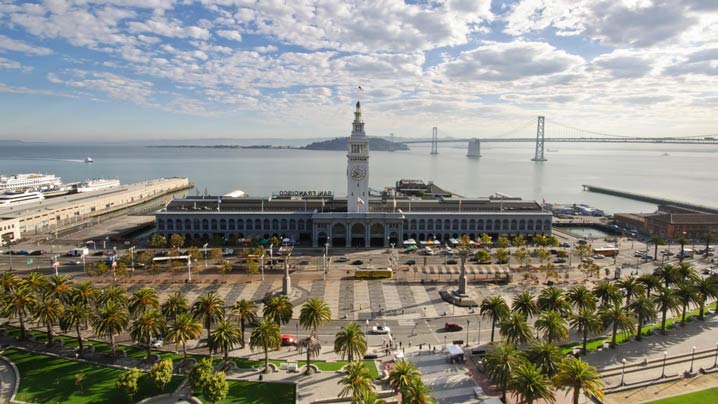 Wide Angle Of San Francisco Ferry Building 718x404