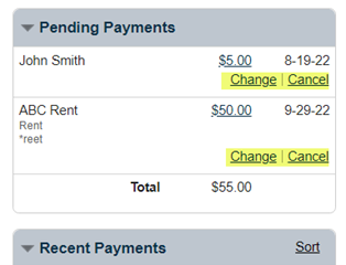 Pending Payment Screen
