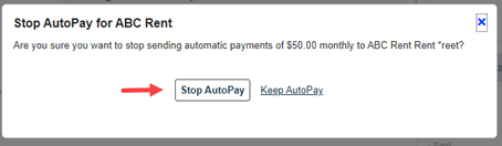 Stop to AutoPay