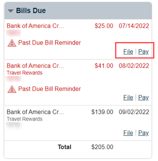 Updating EBill Reminder