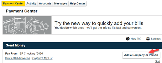 Add a Company or Person