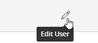 pencil icon for editing the main user