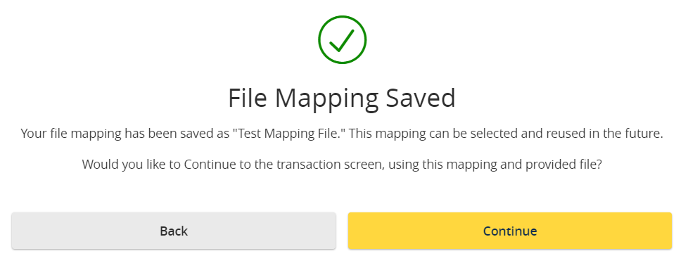 File Mapping Saved