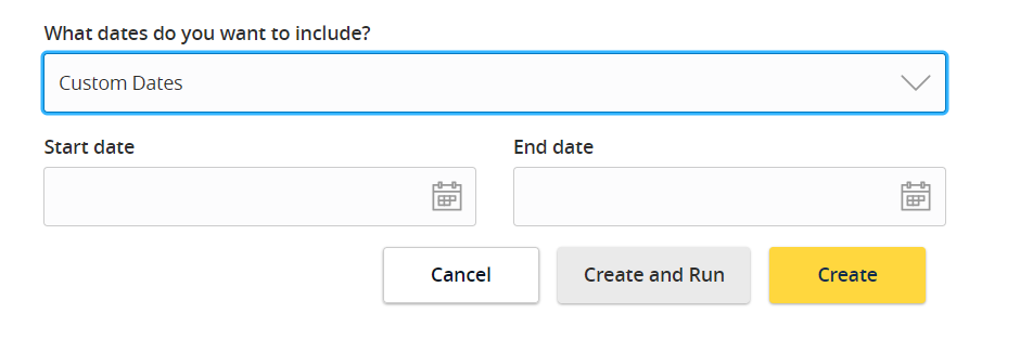 custom date range