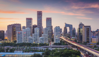 Image of a China cityscape.