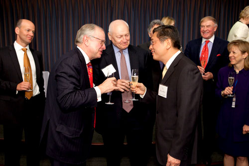 Mr. Wilcox, Mr. Hart, SVB Chairman of the Board, and Shanghai Vice Mayor Mr. Tu