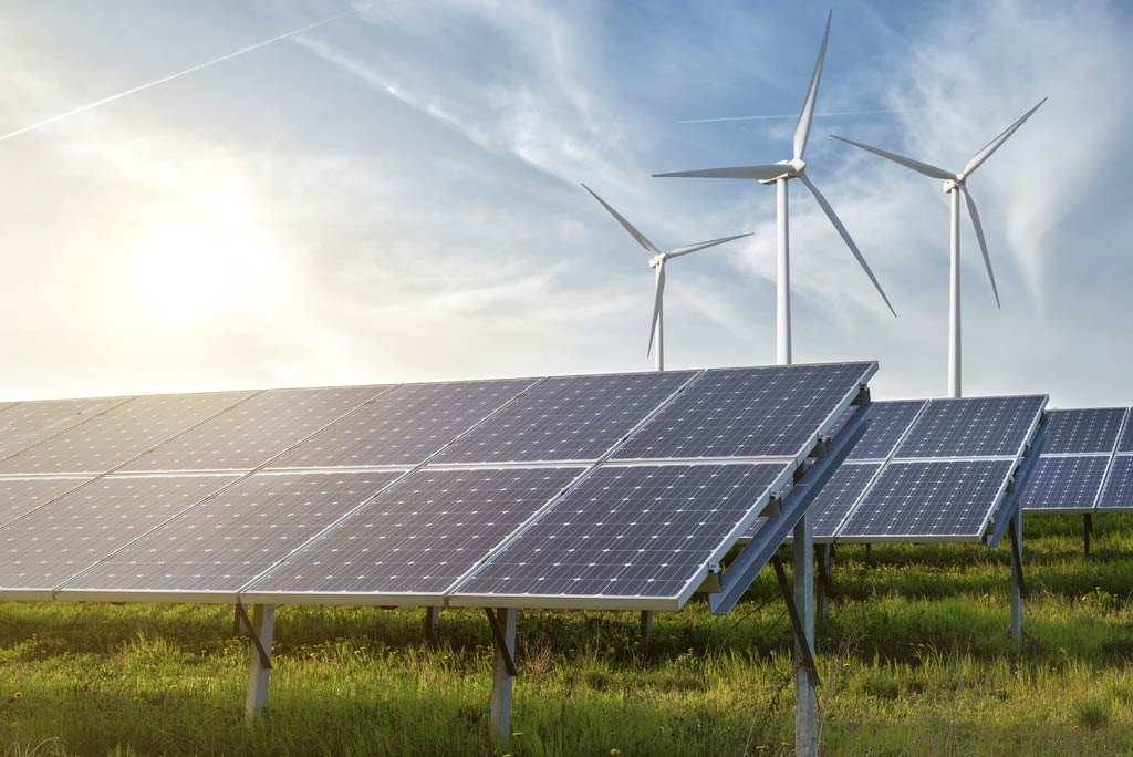 Solar Panels and Wind Turbines