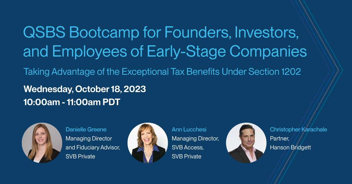 QSBS Bootcamp for Founders, Investors, and Employees of Early-Stage Companies